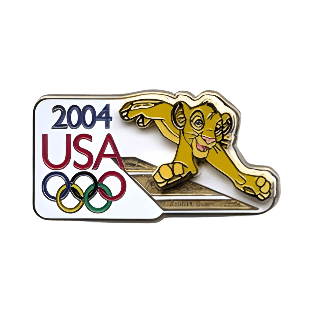 USA Olympic Simba Long Jump Disney pin