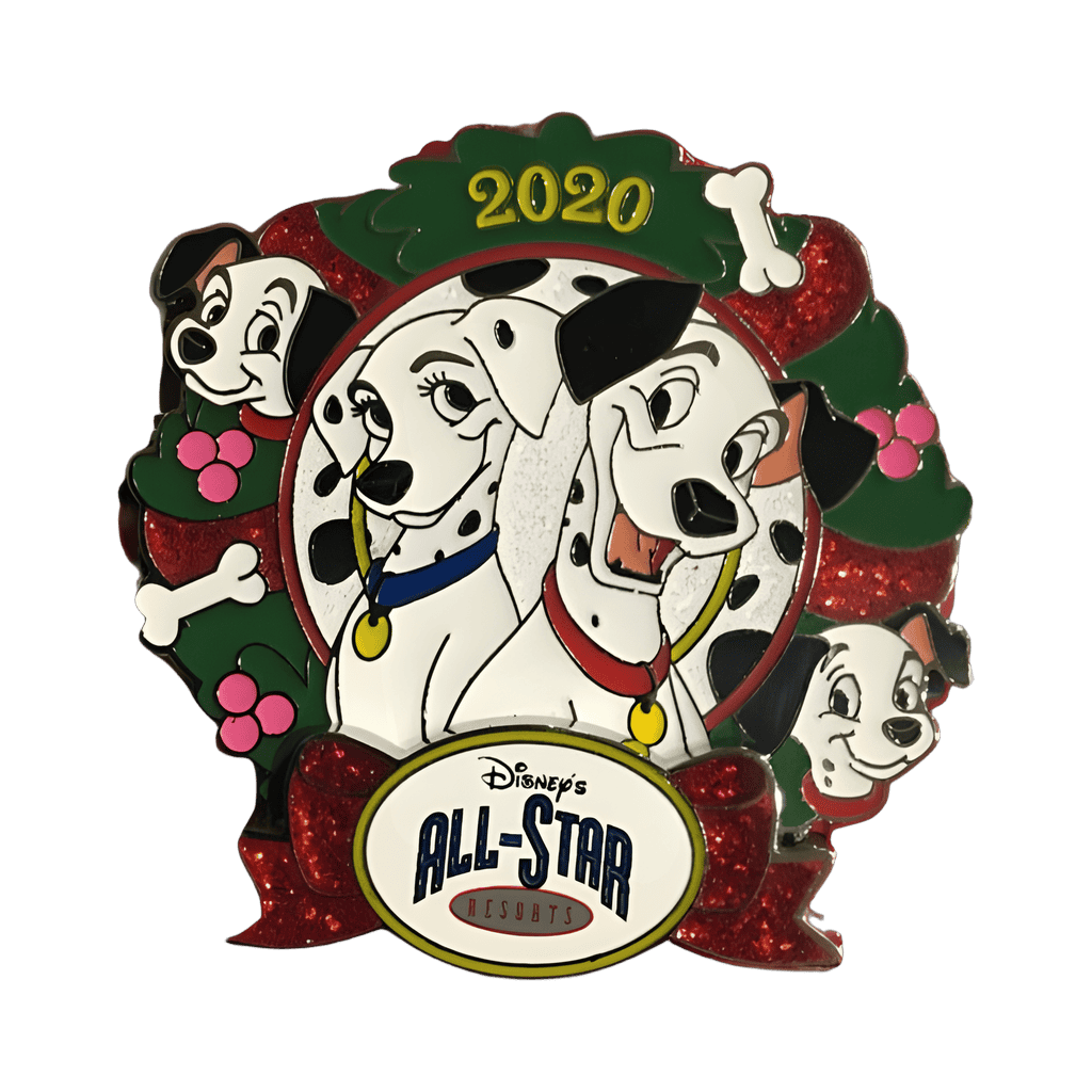 All-Star Resorts - 101 Dalmatians Wreath Disney pin