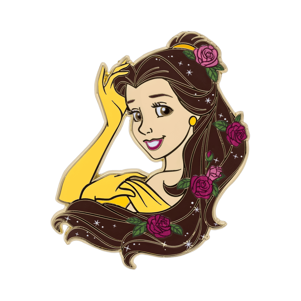 Flower Hair Belle Disney pin
