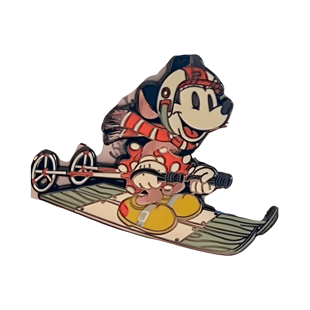 Minnie skiing Disney pin