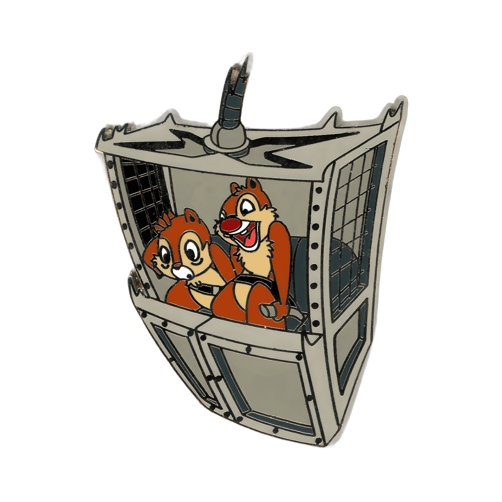 Chip & Dale Riding the Hollywood Tower of Terror Elevator Disney pin
