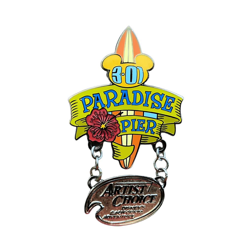 Paradise Pier - Tattoo Surf Disney pin