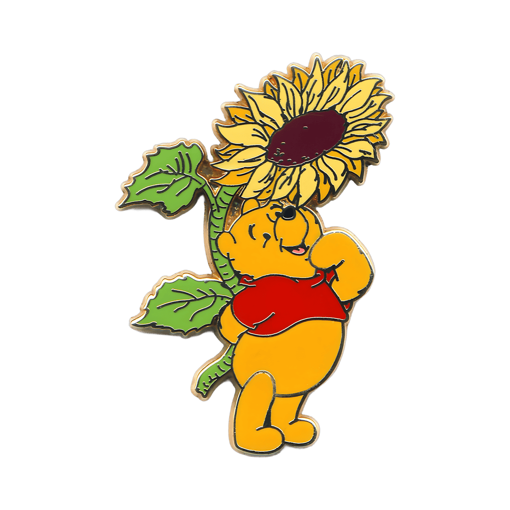 Winnie the Pooh Under a Sunflower Disney pin