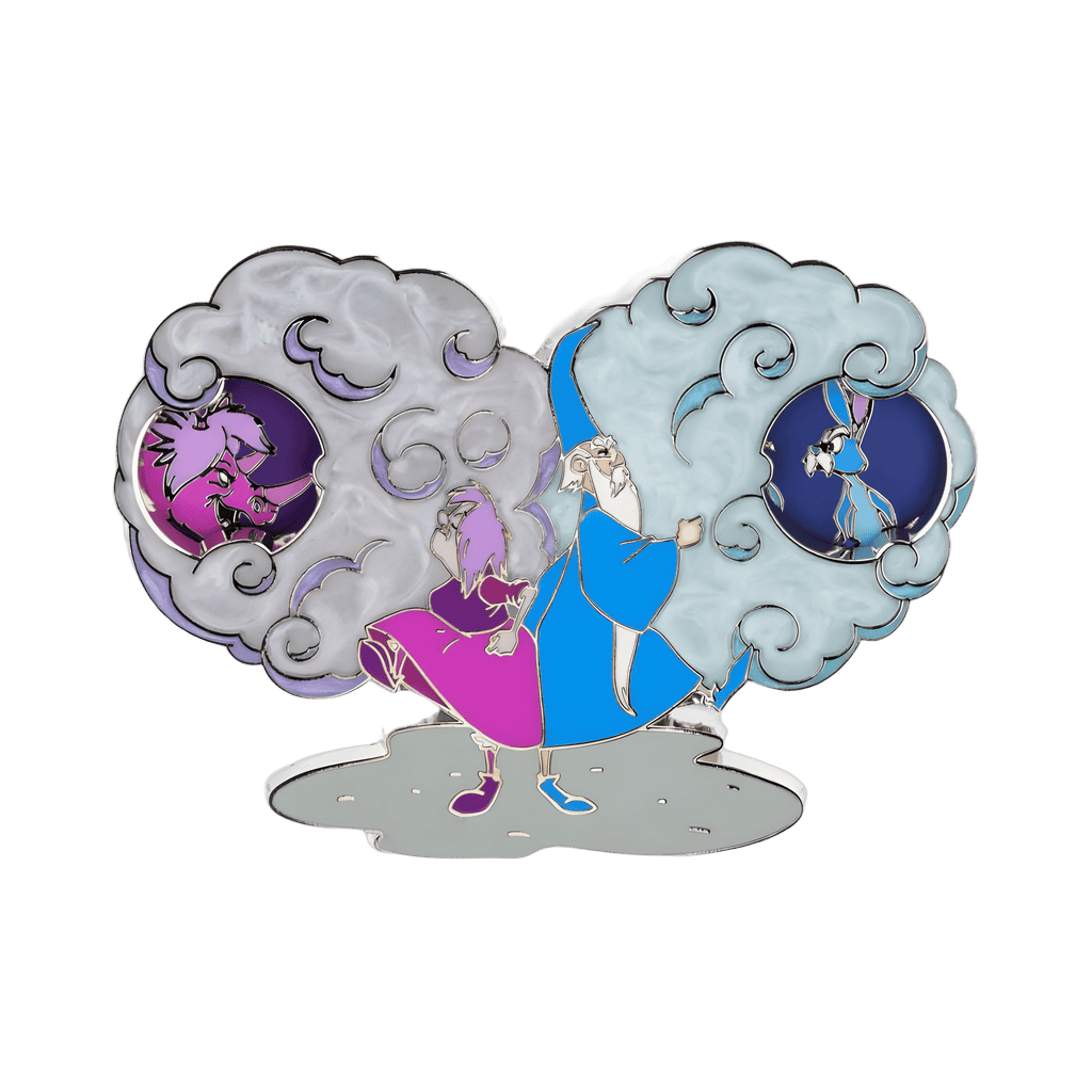 Merlin & Madam Mim Transformations Double Spinner Disney pin
