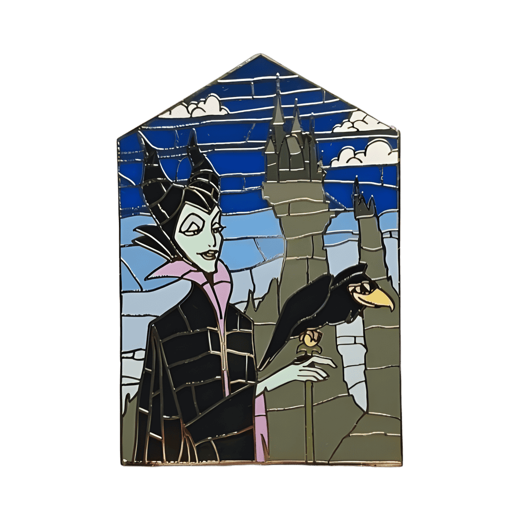 Maleficent and Diablo Mosaic Inlay Disney pin