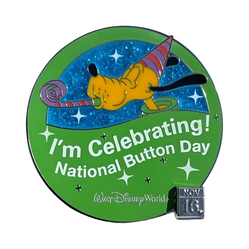I'm Celebrating National Button Day- Pluto Disney pin