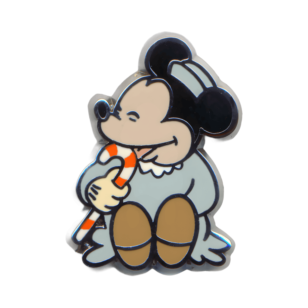 Orphan Sitting Eating a Candy Cane Disney pin
