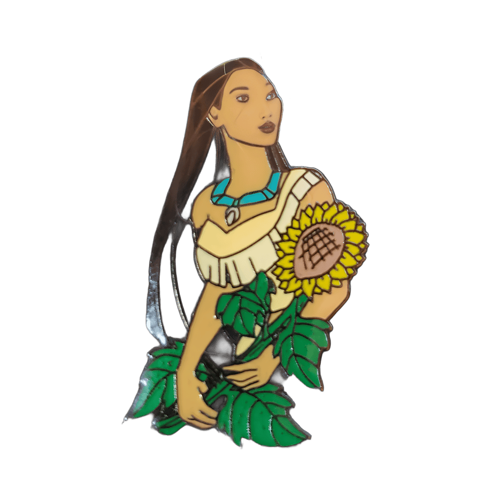 Pocahontas with sunflower Disney pin