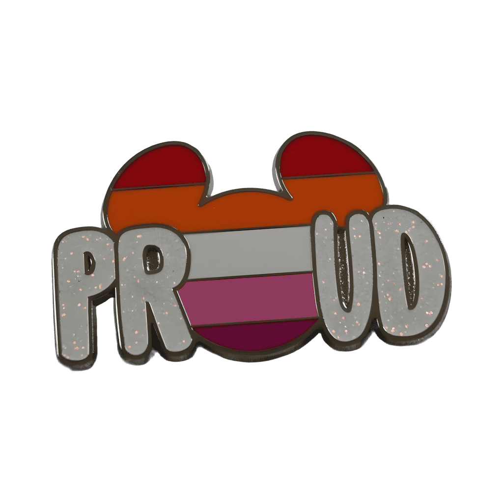 Proud Mickey Mouse Icon – Lesbian Flag Disney pin
