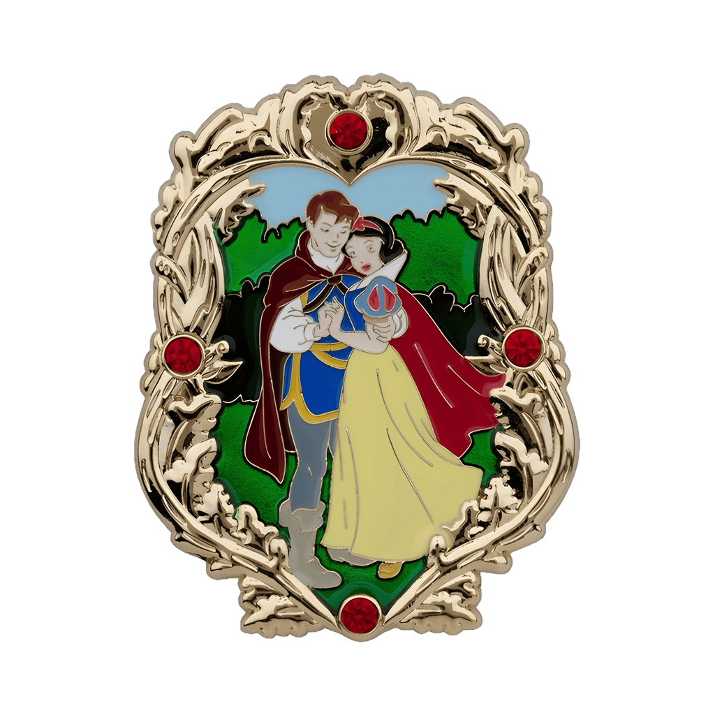 Storybook Boxed Set - Jeweled Snow White and the Prince Filigree Frame Disney pin
