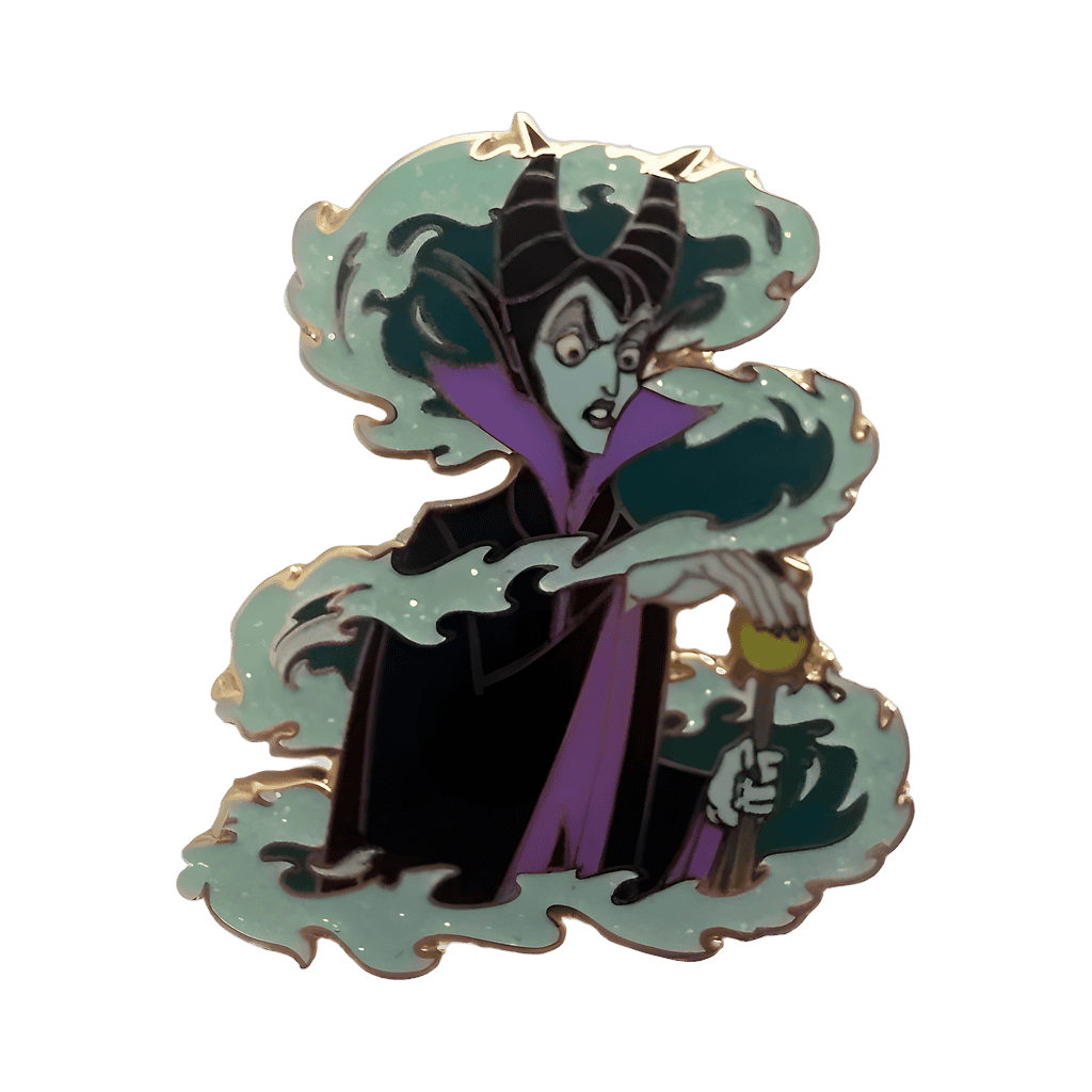 Maleficent Casting a Spell with Green Flames Disney pin