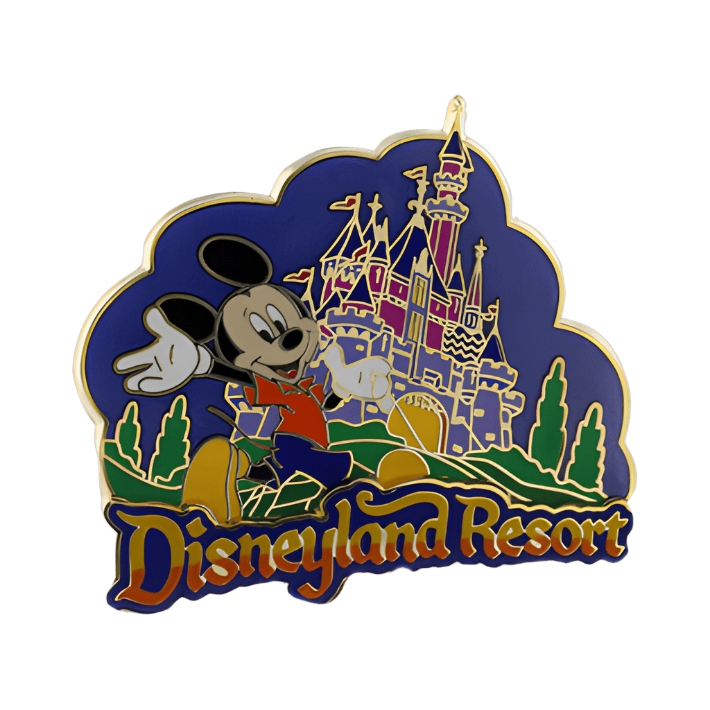 Mickey Mouse Running to Sleeping Beauty Castle Disney pin