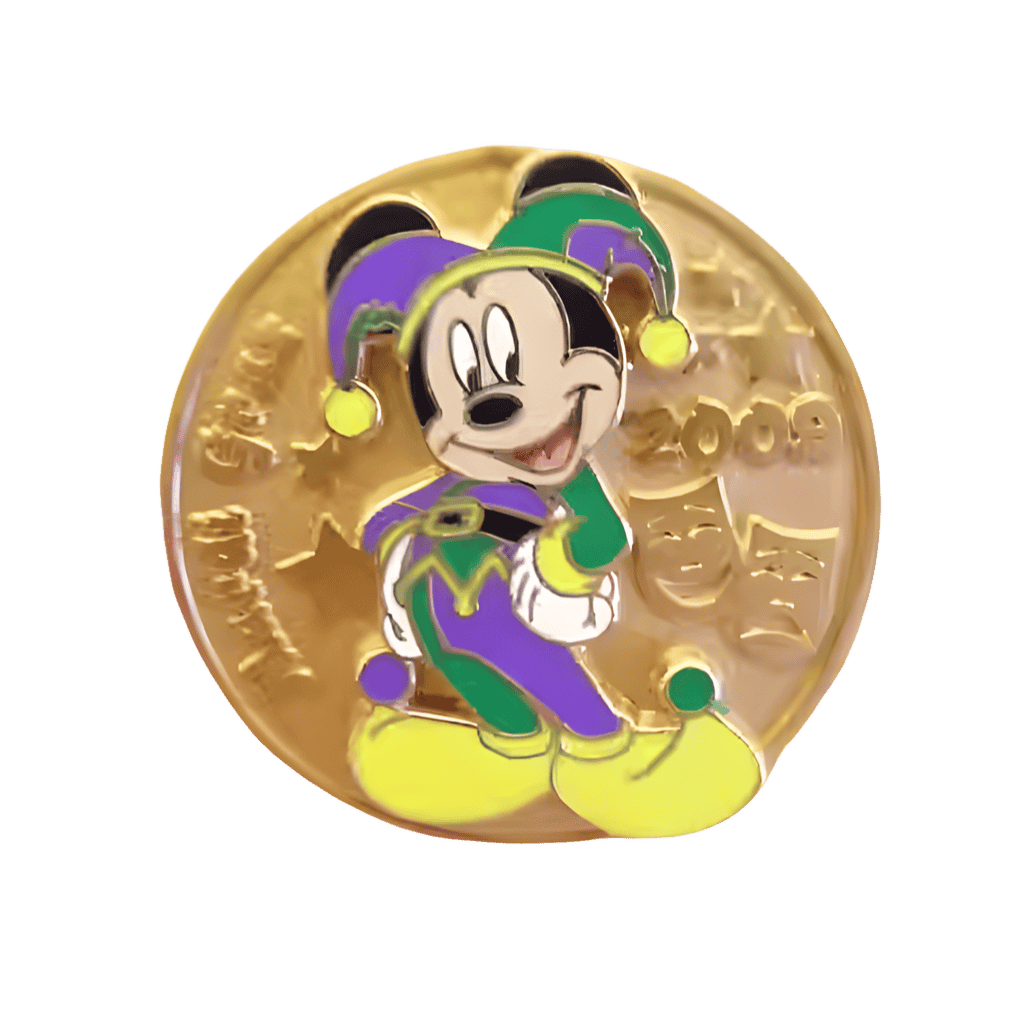 Jester Mickey on Medallion Disney pin