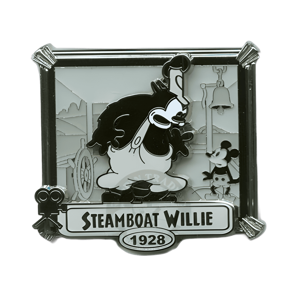 Pete and Steamboat Willie Disney pin