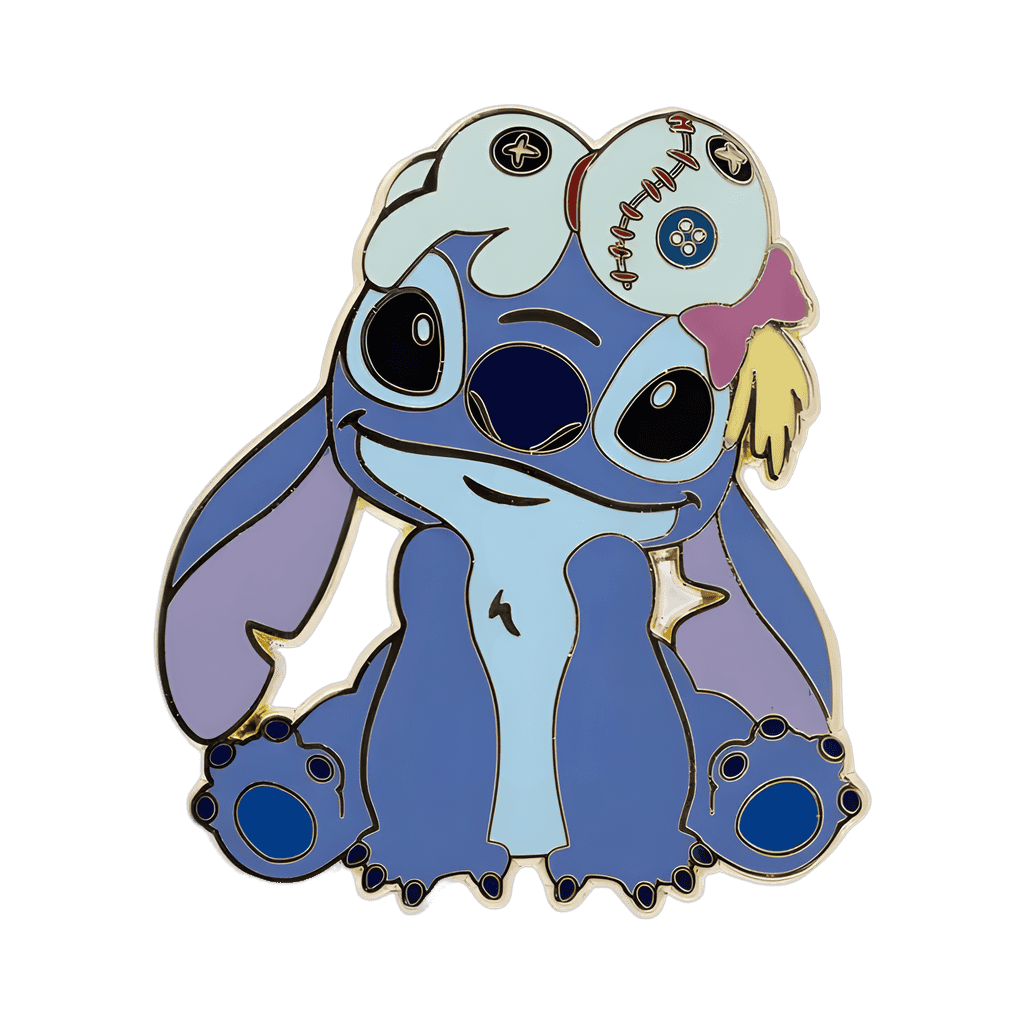 Stitch with Scrump Disney pin