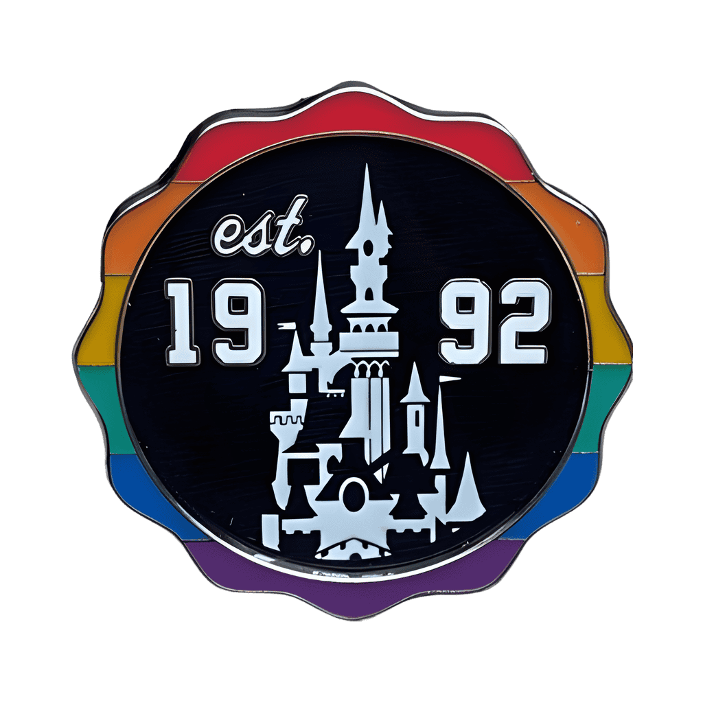 1992 Castle Rainbow Disney pin