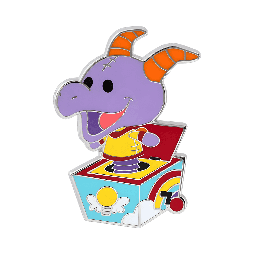 Figment-in-a-box Disney pin