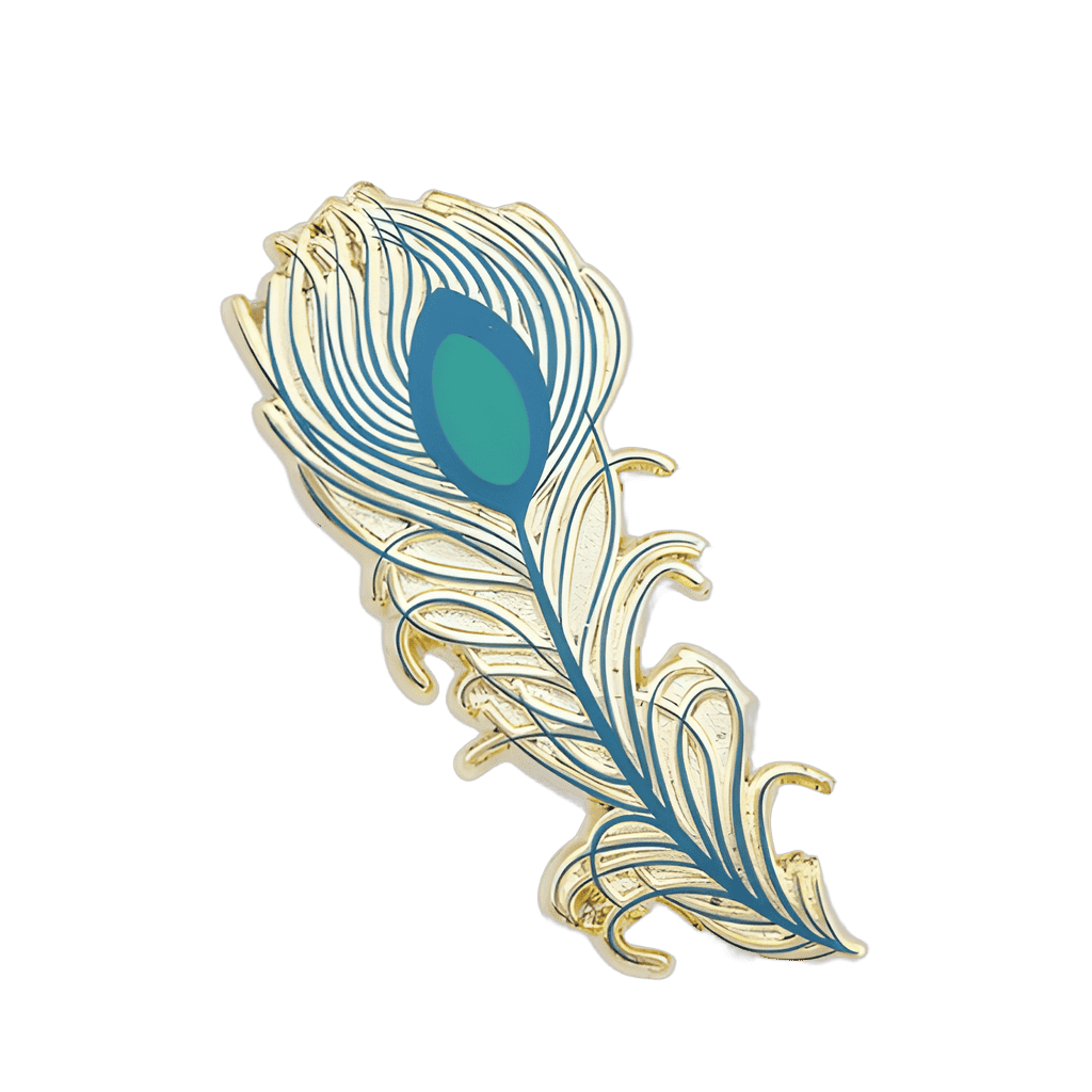 Peacock Feather Disney pin