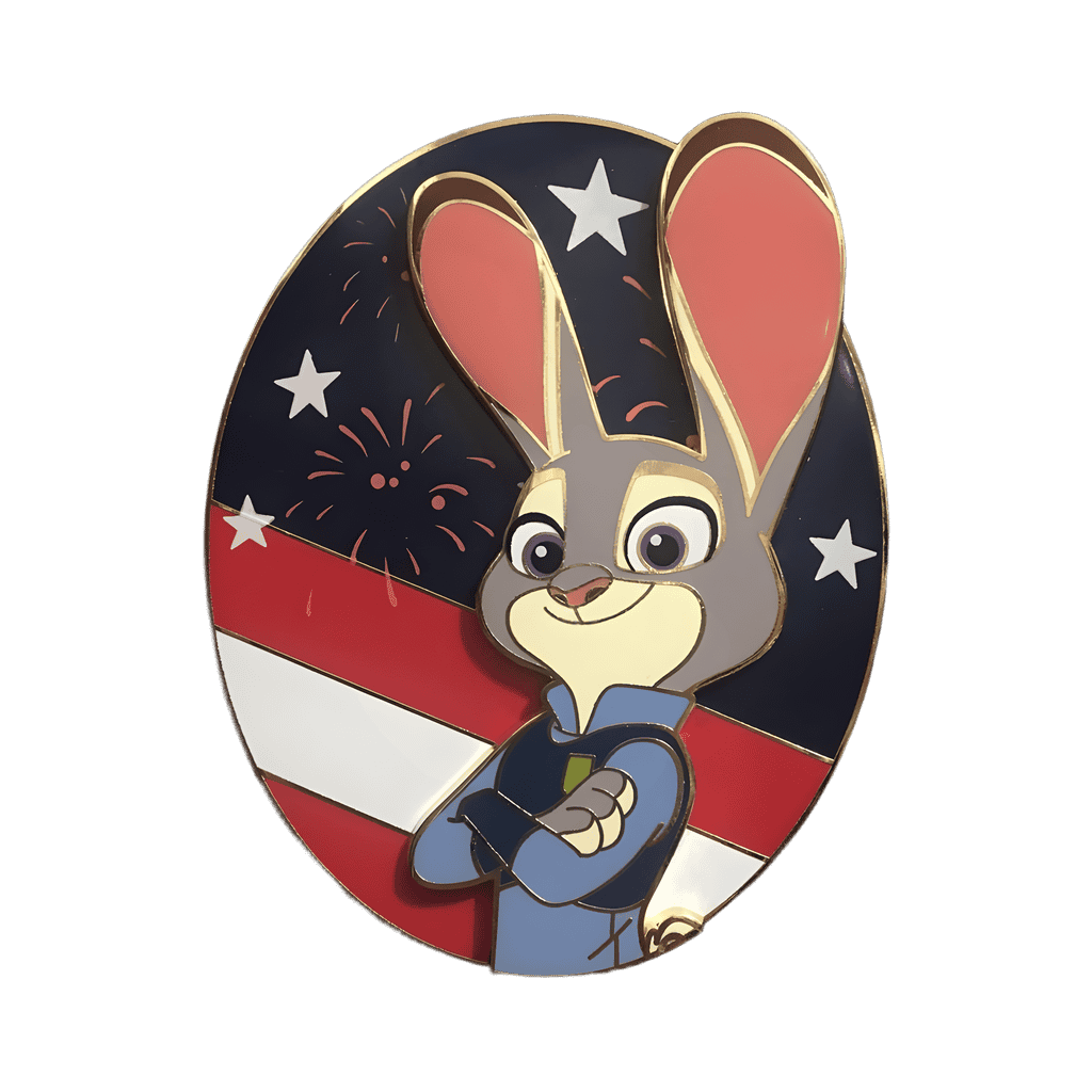 Patriotic Judy Hopps Disney pin