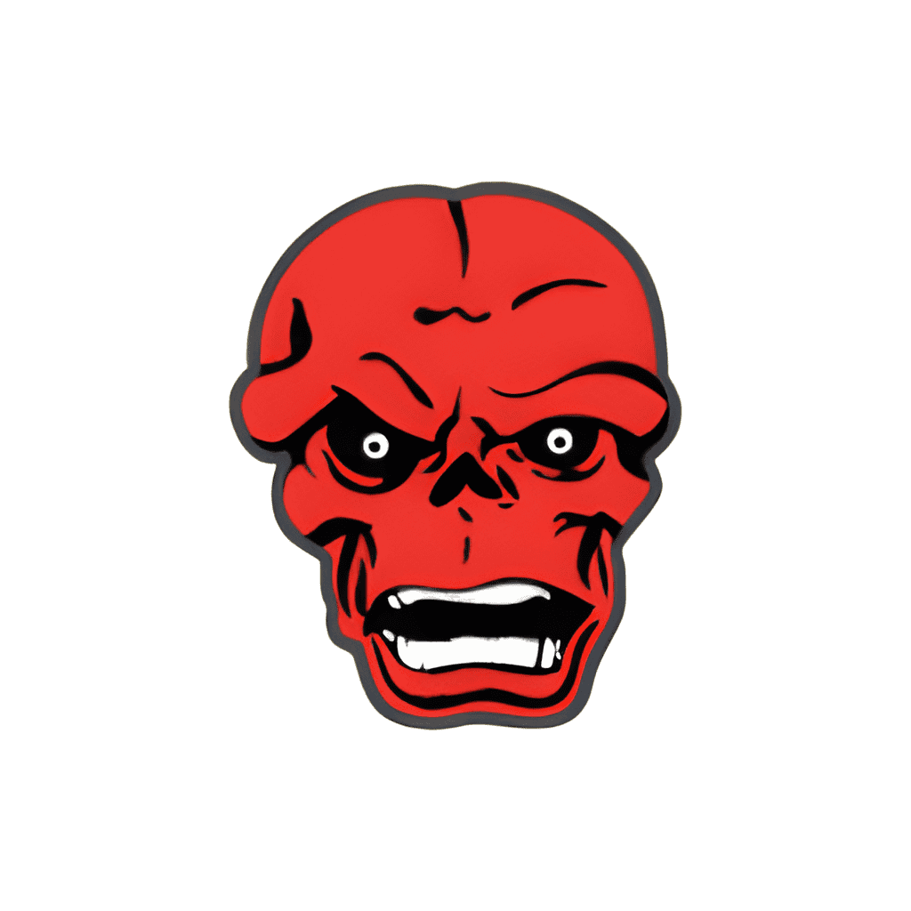 Red Skull Disney pin