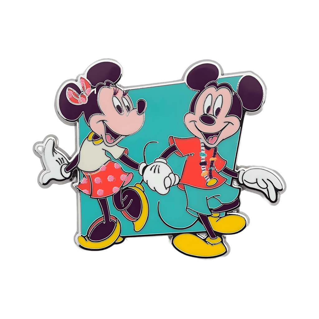 Mickey and Minnie Holding Hands Disney pin