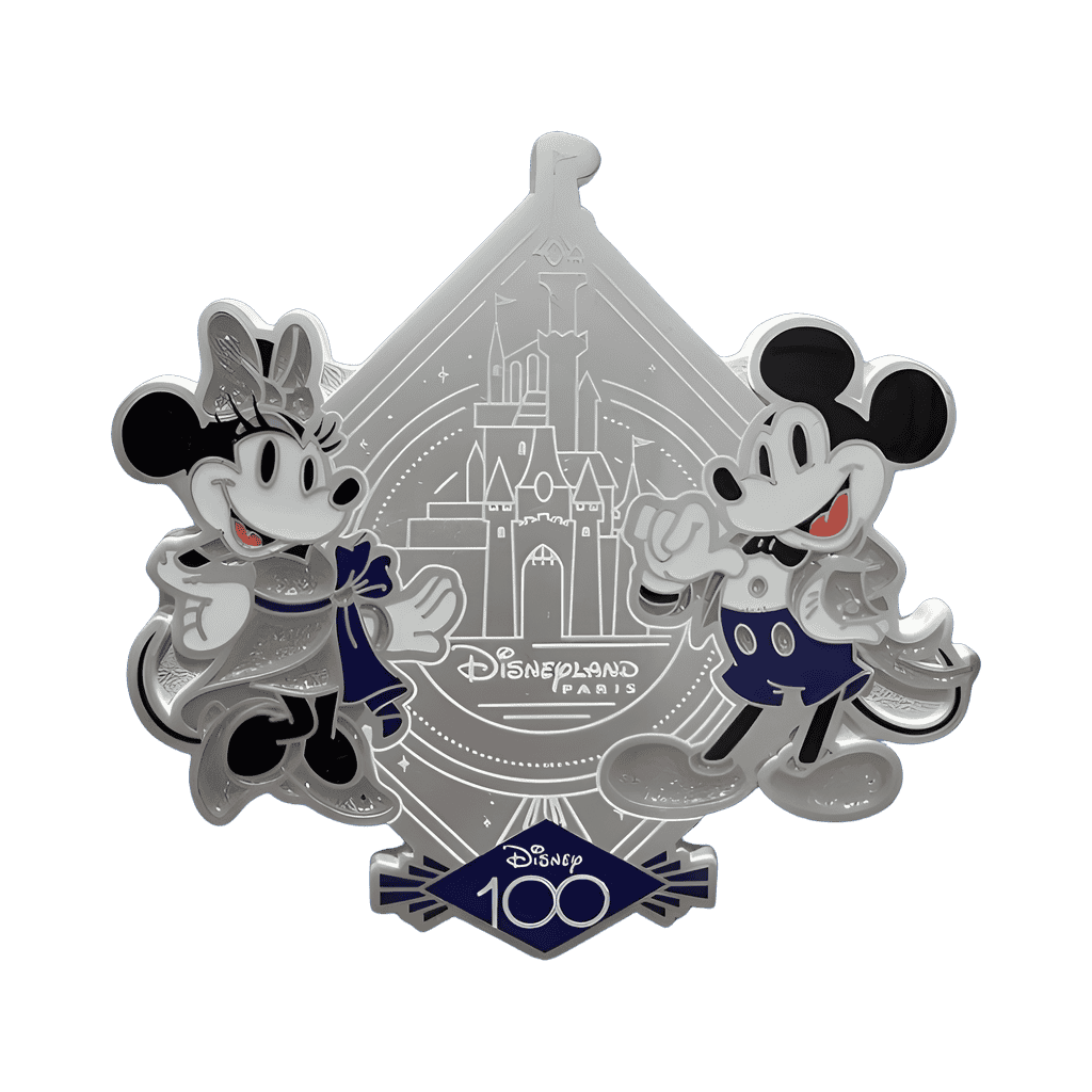 Mickey & Minnie with Le Château de la Belle au Bois Dormant Disney pin