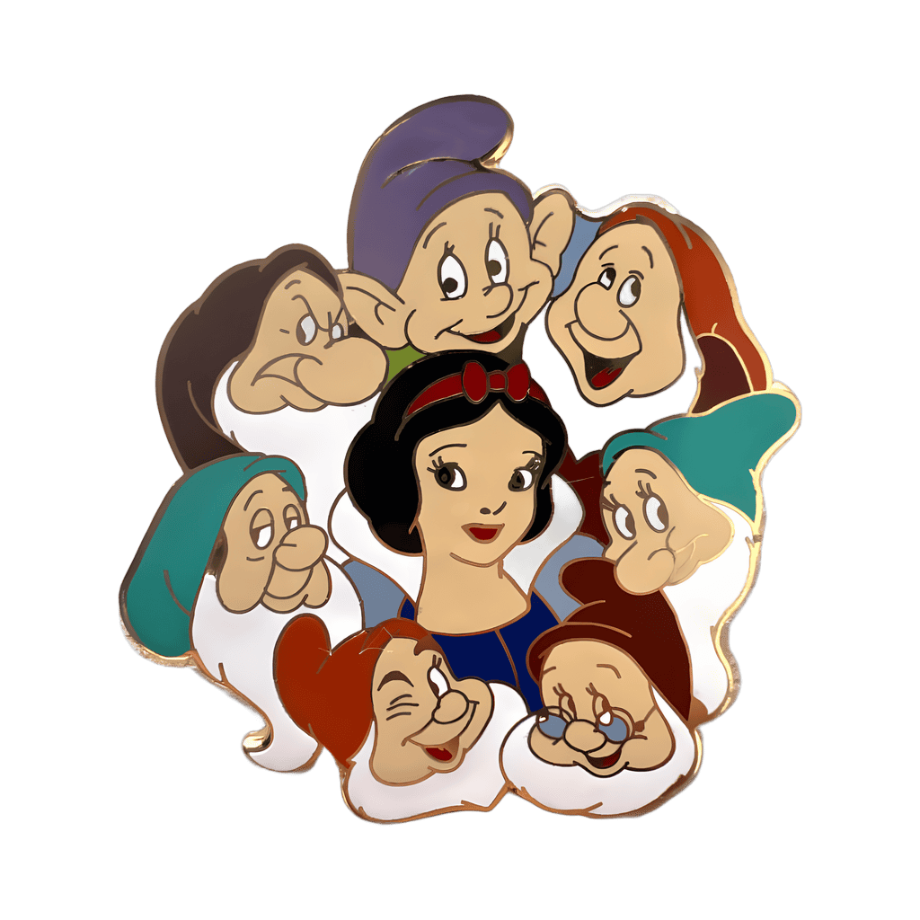 Snow White and Dwarfs Cluster Disney pin