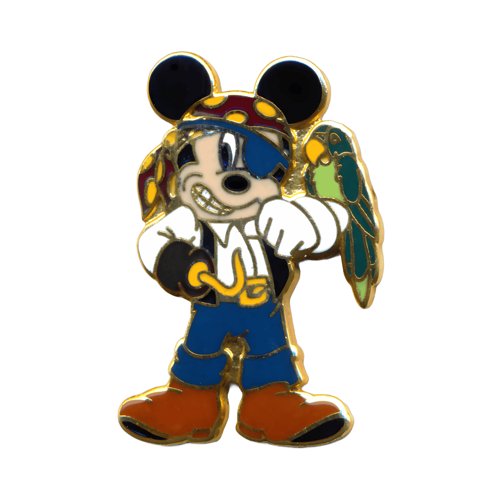 Mickey Mouse Pirate with a Parrot Disney pin