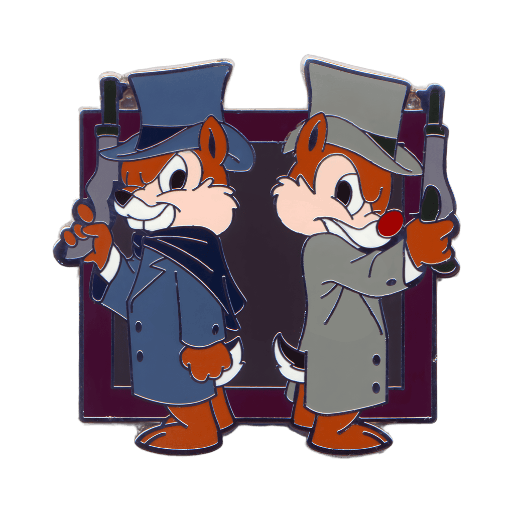 Chip and Dale as the Duelists Disney pin