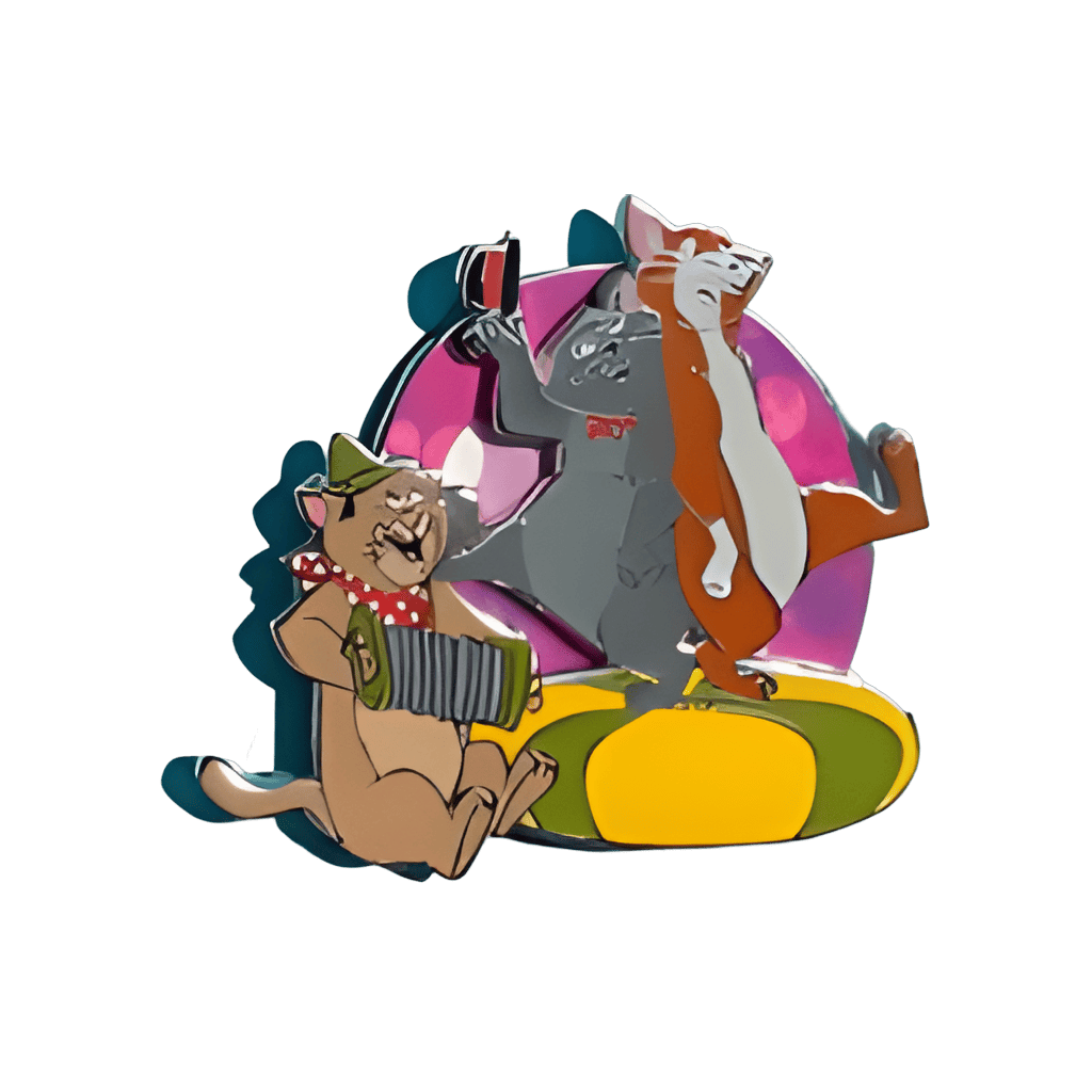 Scat Cat and O'Malley and Peppo Disney pin