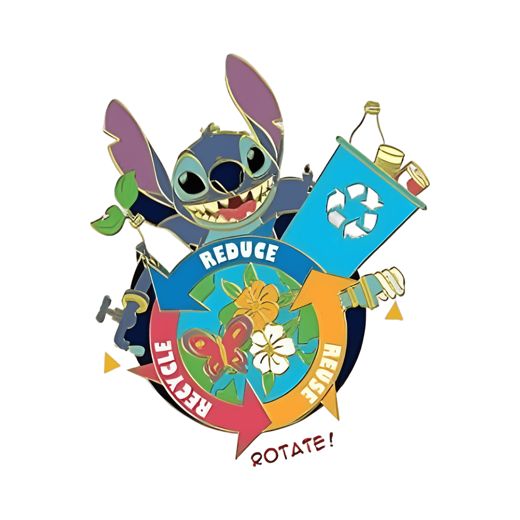 Reduce, Reuse, Recycle Spinner Disney pin