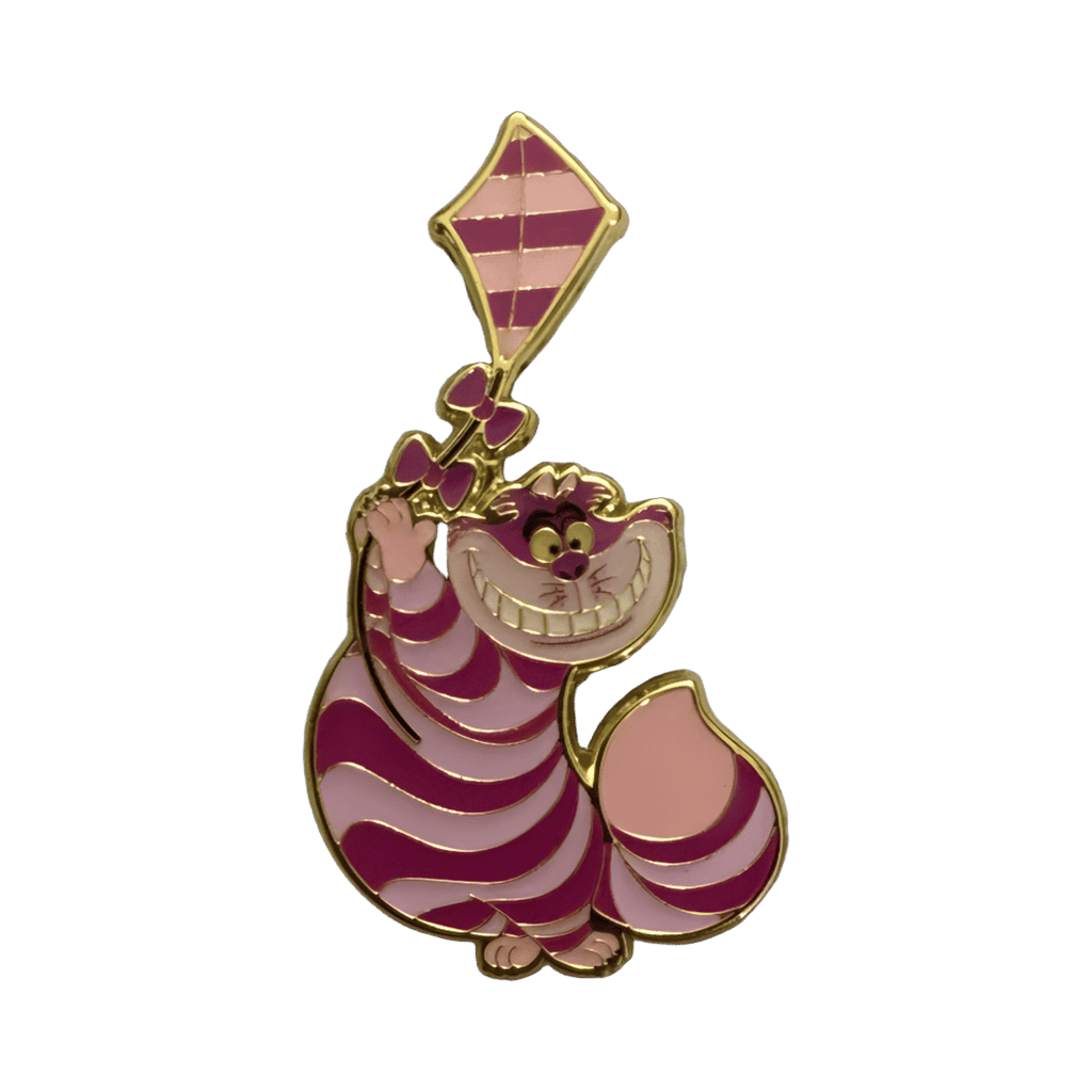 Cheshire holding Kite Disney pin