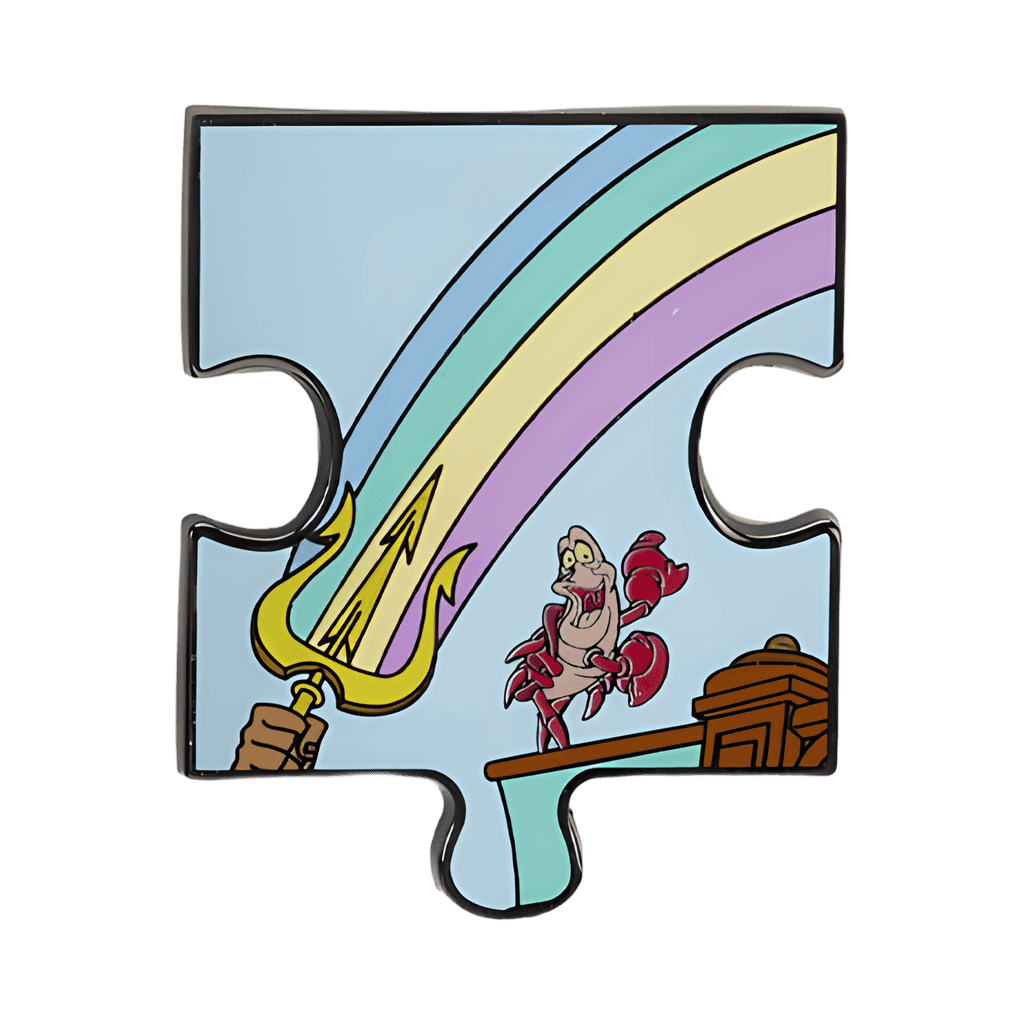 Sebastian and Rainbow Disney pin