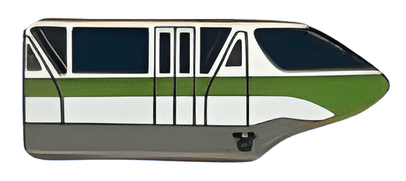 Monorail Green Disney pin