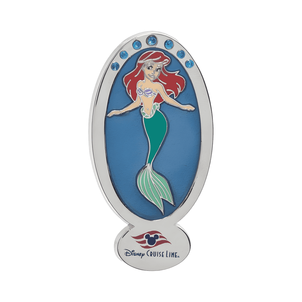DCL - Oval Shaped Jeweled Ariel Disney pin