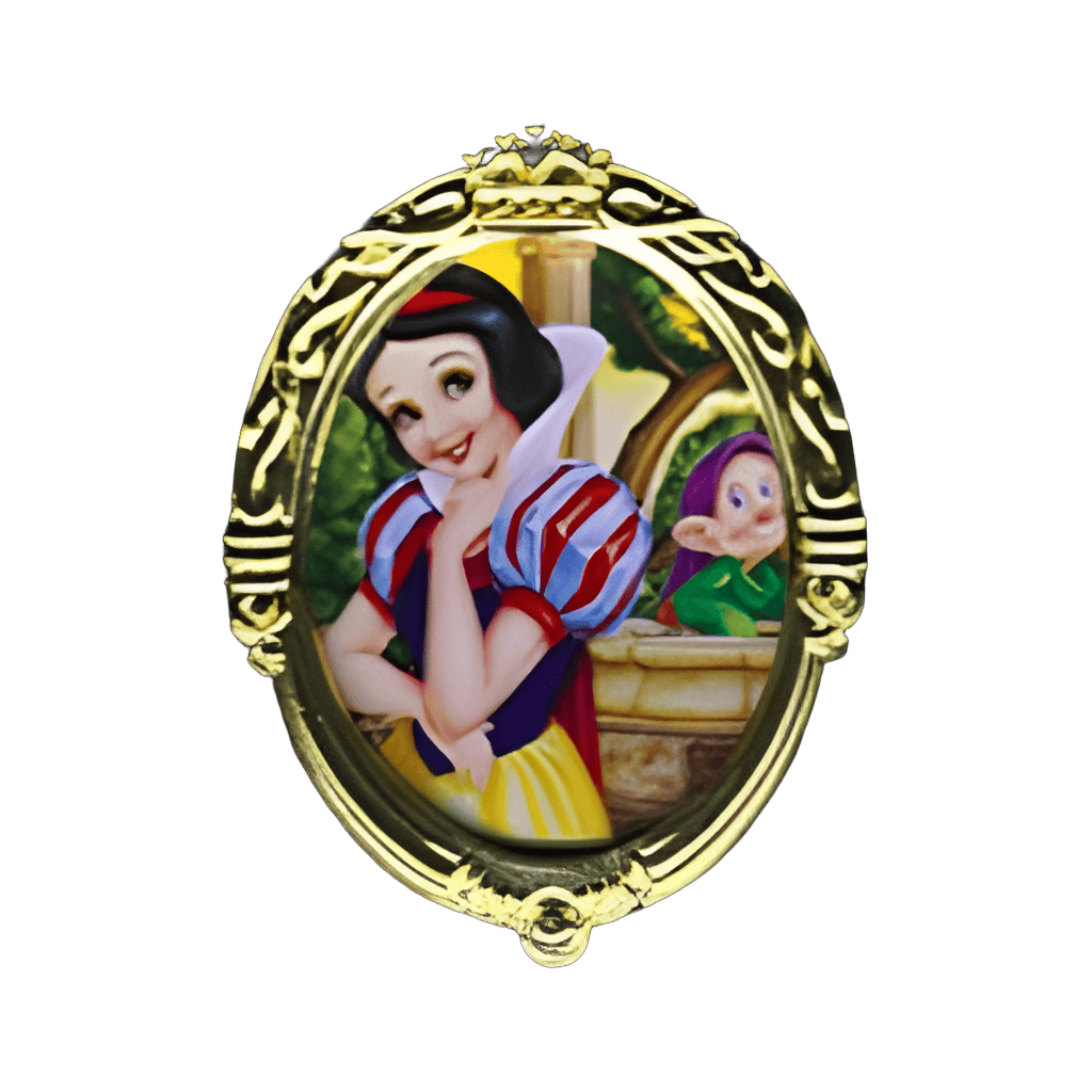 Snow White and Dopey at Wishing Well Disney pin