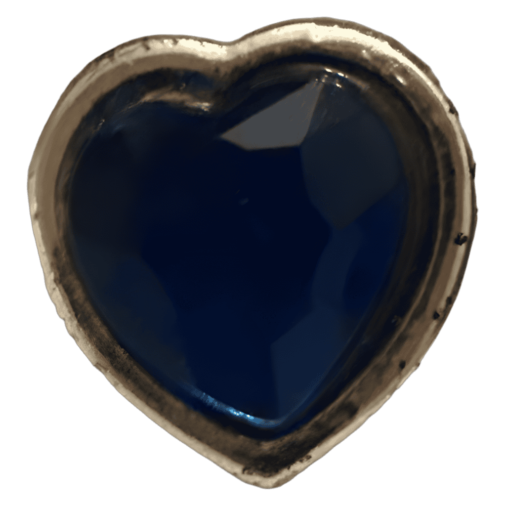 101 Dalmatians Blue Heart Gemstone Disney pin