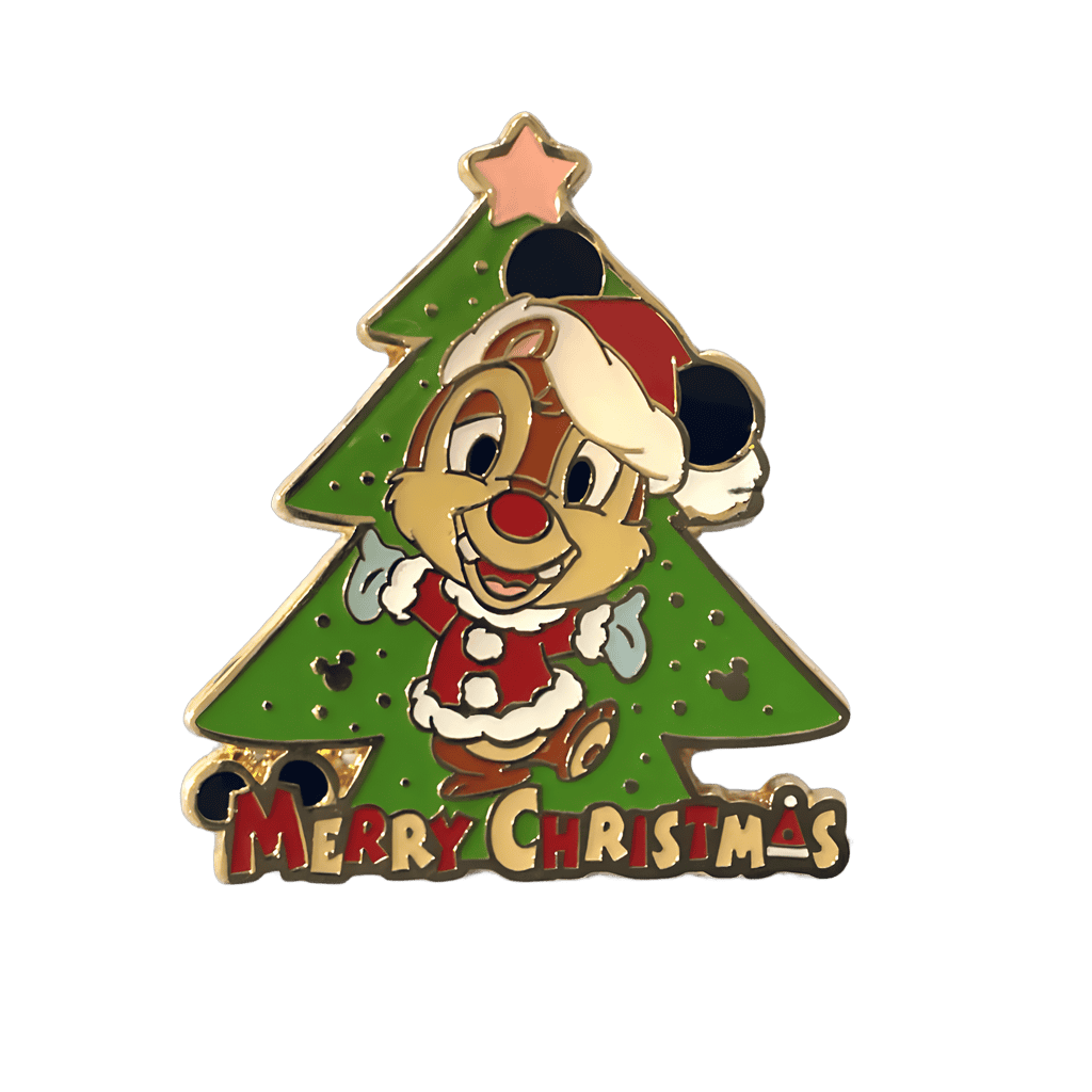Santa Dale in Front of a Green Christmas Tree Disney pin