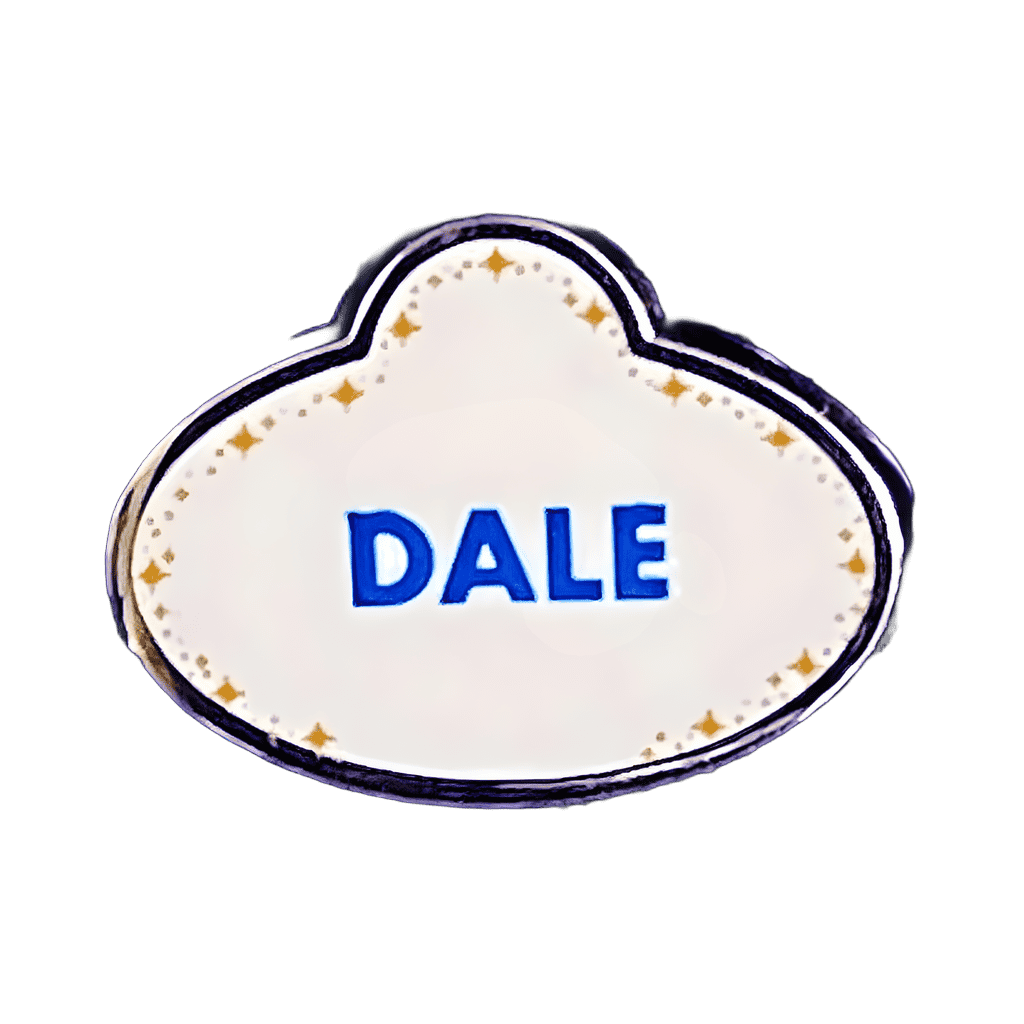 Cast Member Name Tag - Dale Disney pin