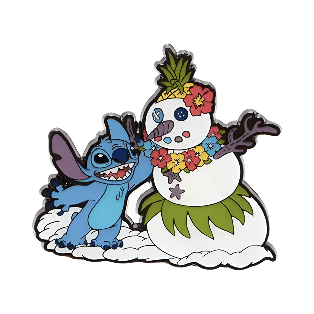 Stitch and Snowman Disney pin