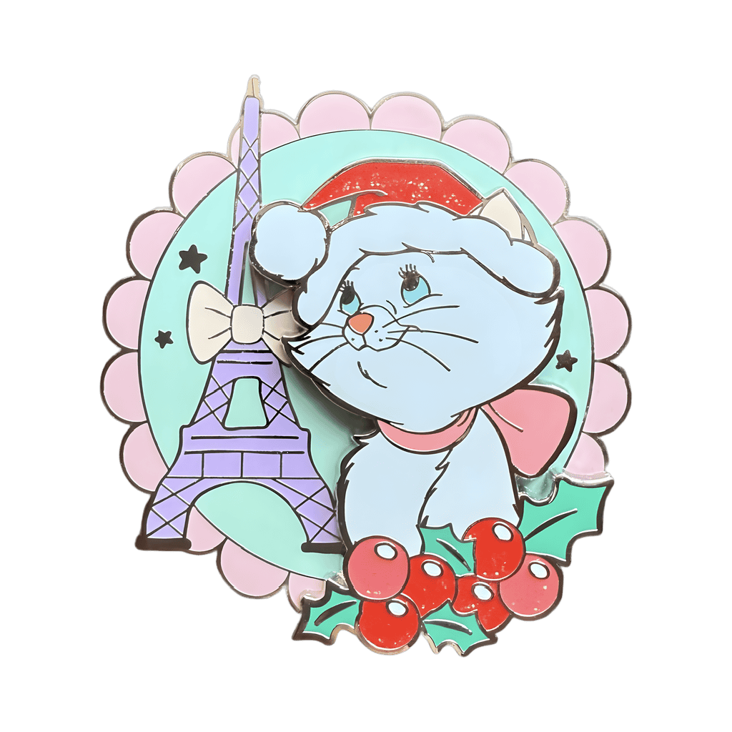 Christmas Marie Eiffel Tower Disney pin