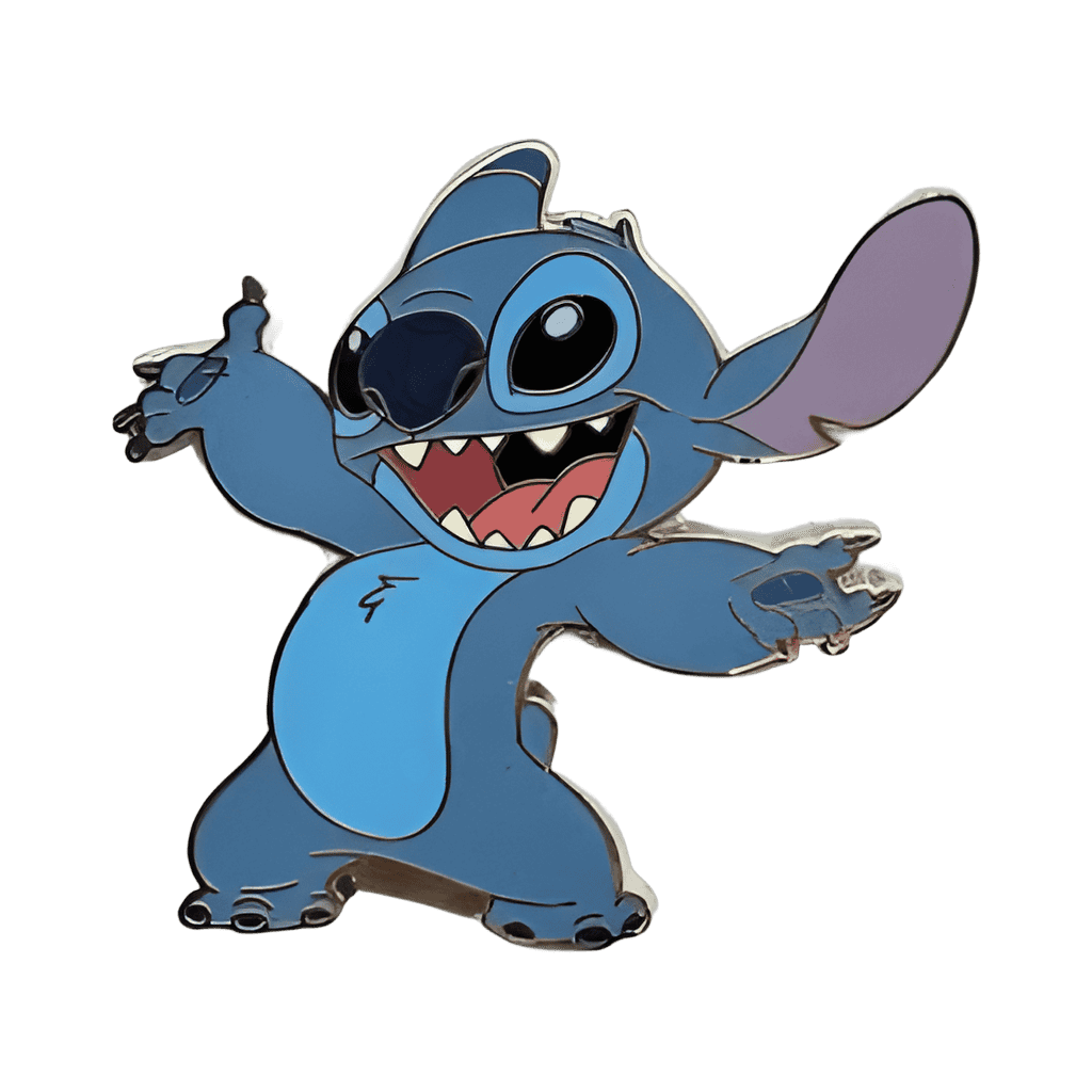 Stitch Smiling Arms Out Disney pin