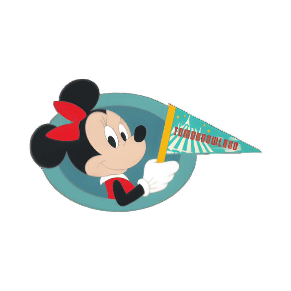 Vintage Pennants with Character Mystery Collection — Minnie Mouse Disney pin