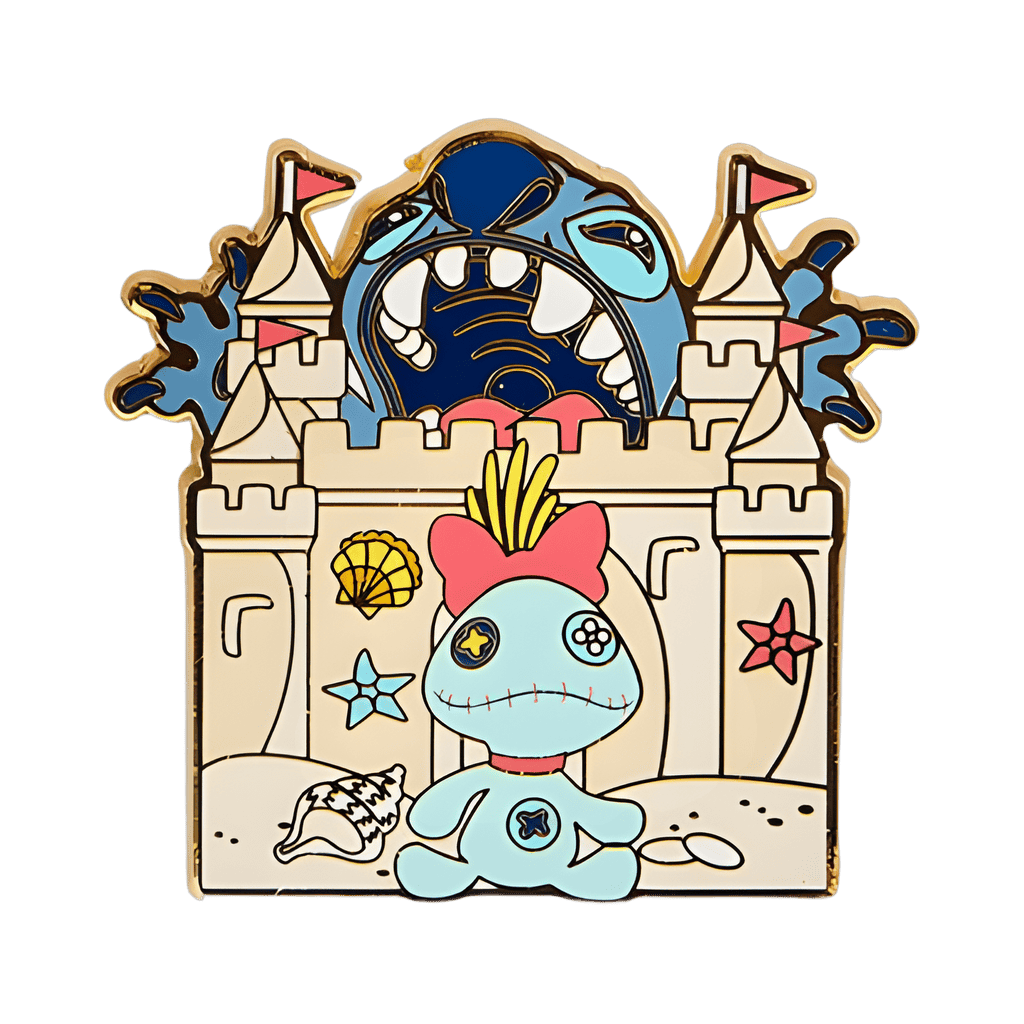Stitch and Scrump Building a Sand Castle Disney pin