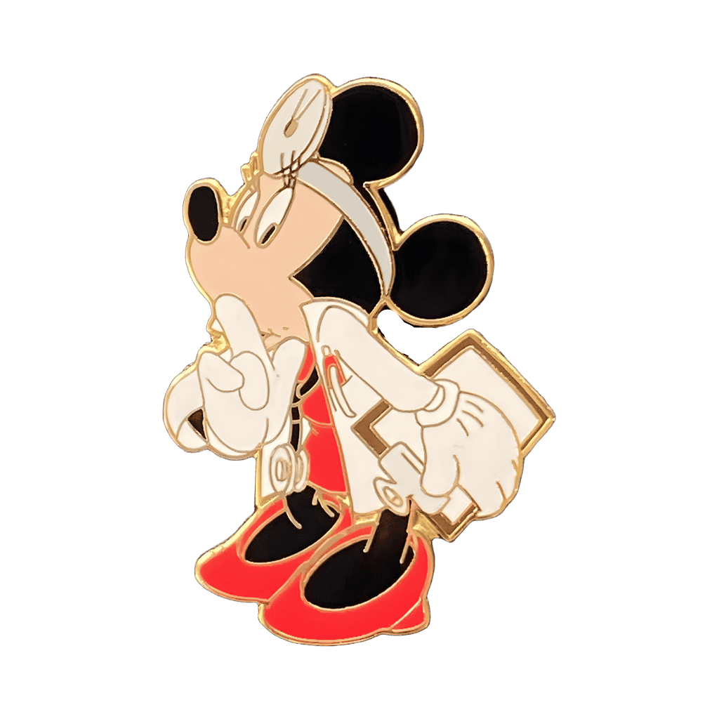 Doctor Minnie Mouse with Clipboard Disney pin