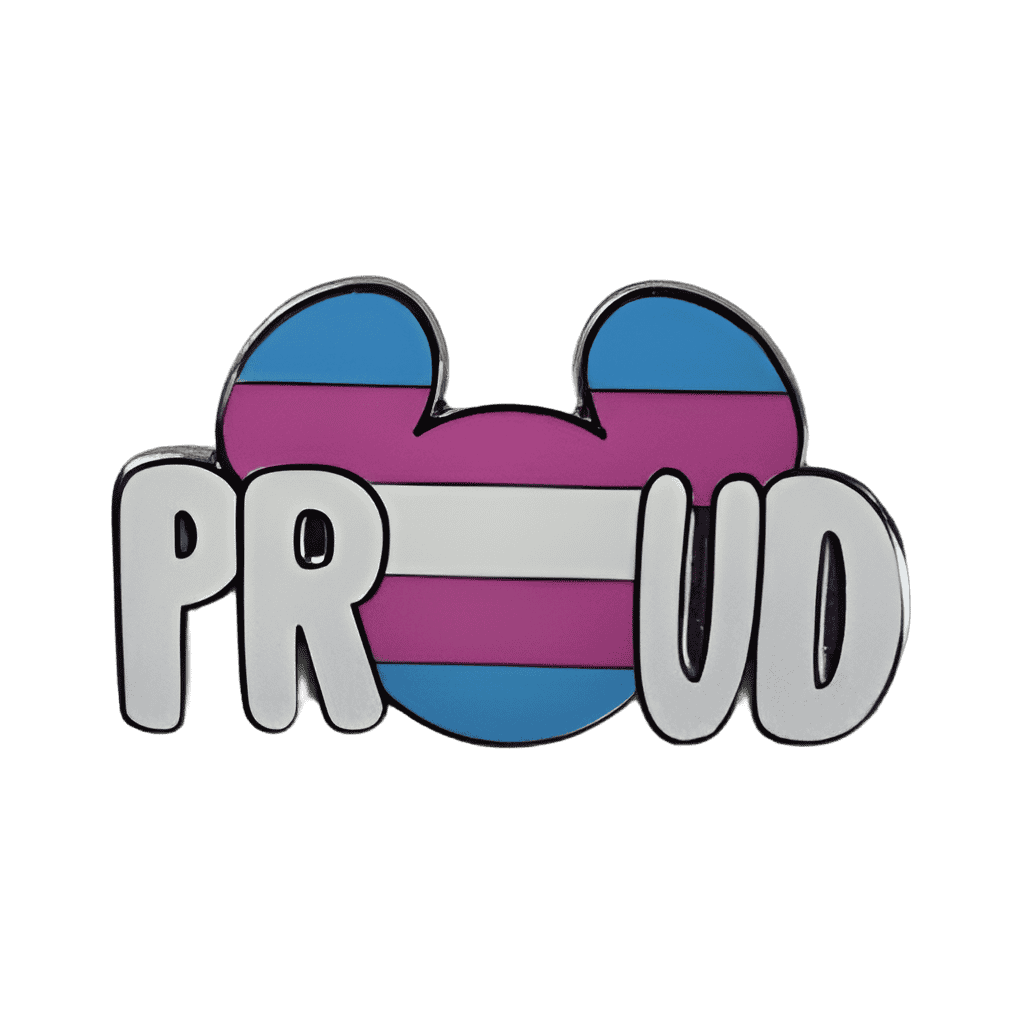 Proud Mickey Mouse Icon – Transgender Flag Disney pin