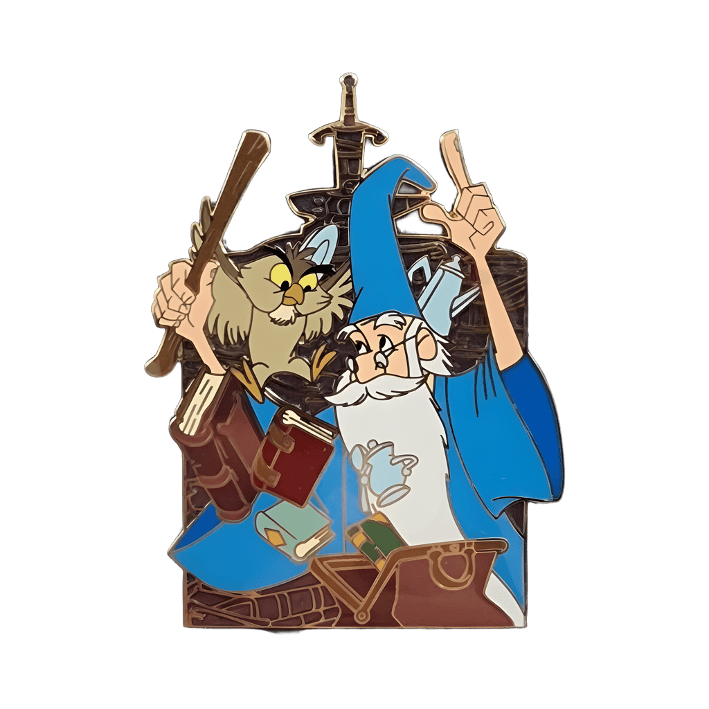 Merlin & Archimedes Disney pin