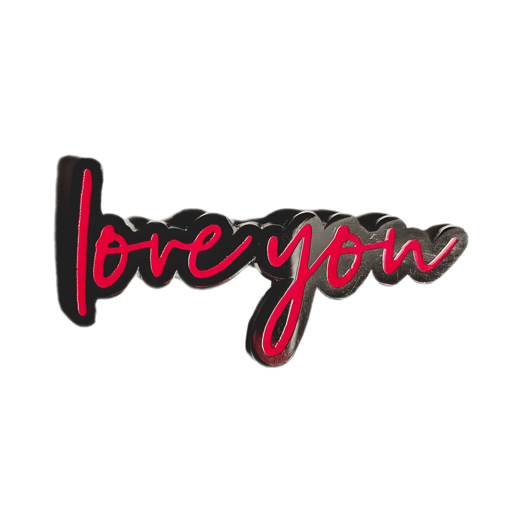 Love You (text pin) Disney pin