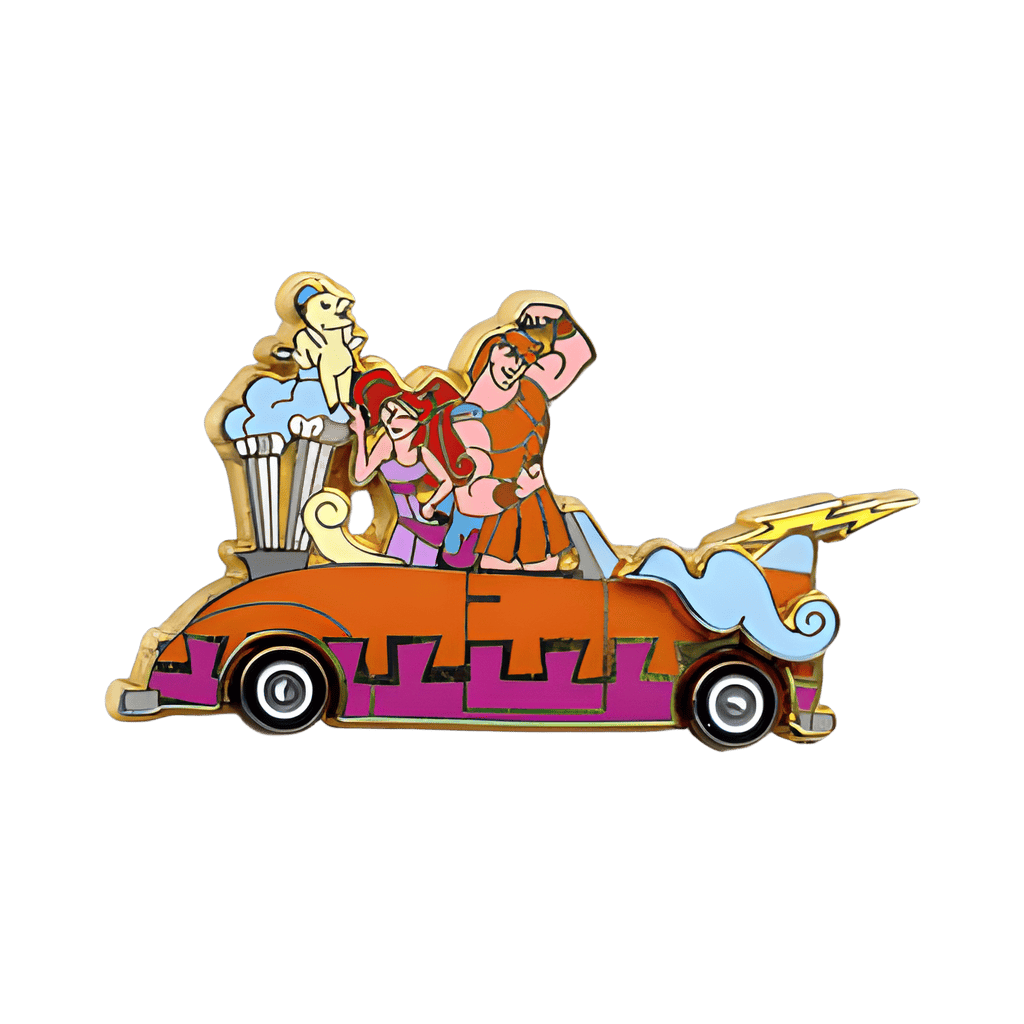 Hercules and Megara car Disney pin
