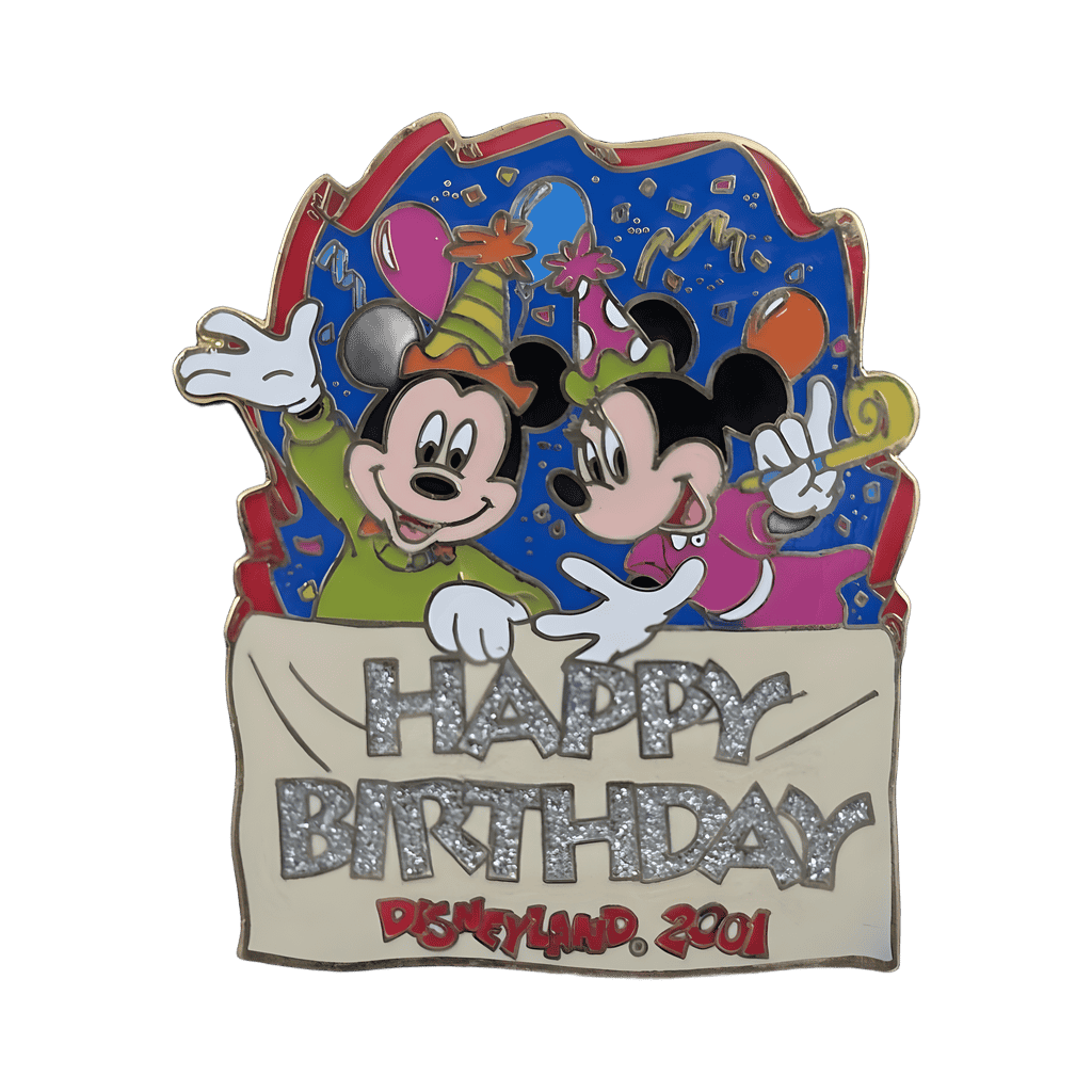 Happy Birthday Disneyland 2001 Disney pin